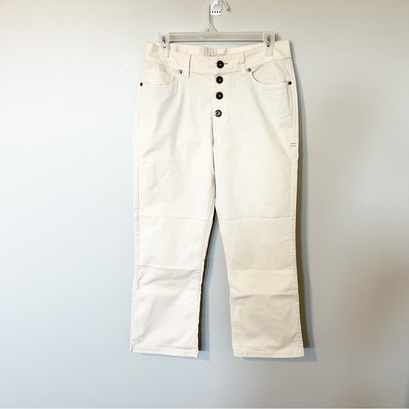 Toad & Co Earthworks kick flare crop pant size 10 NWT - Picture 3 of 11